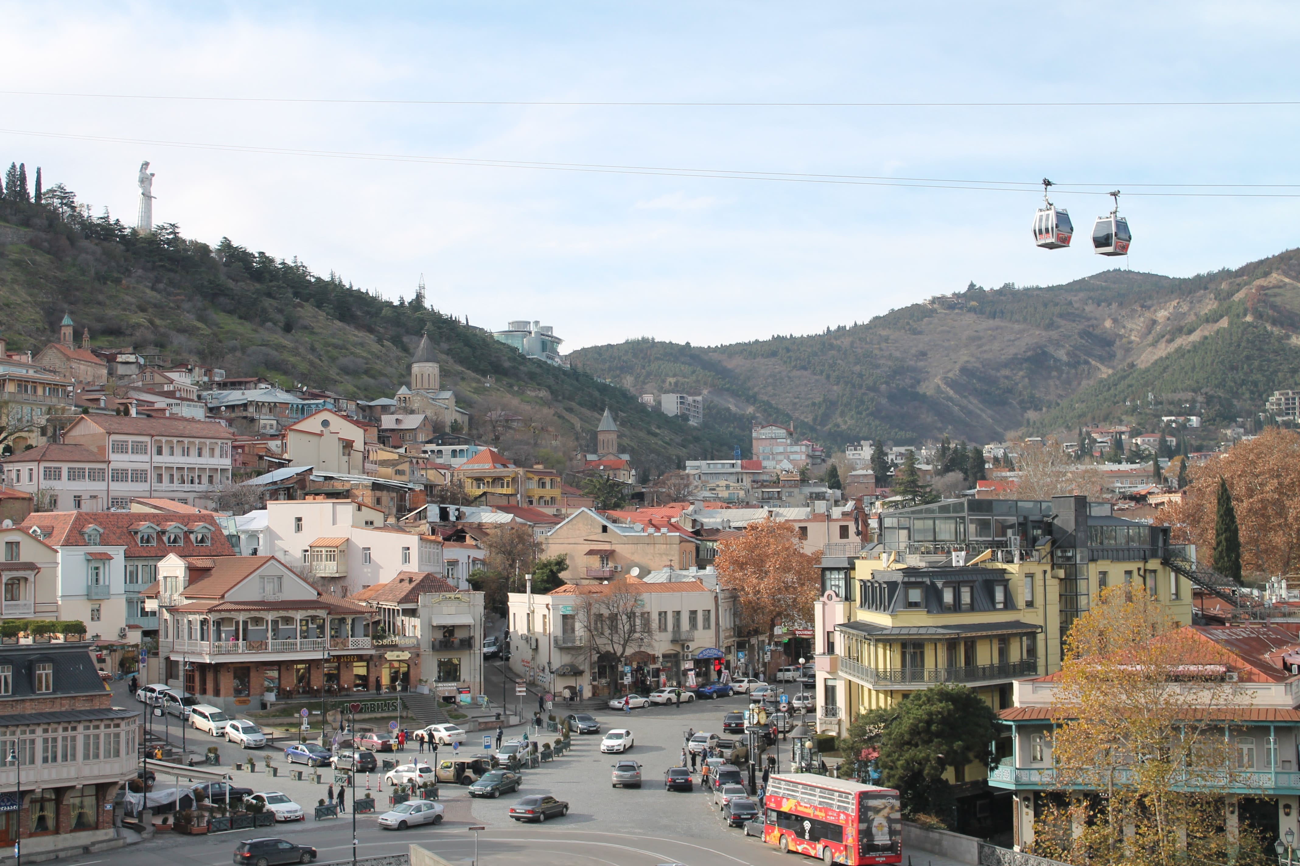 tbilisi cable car route
